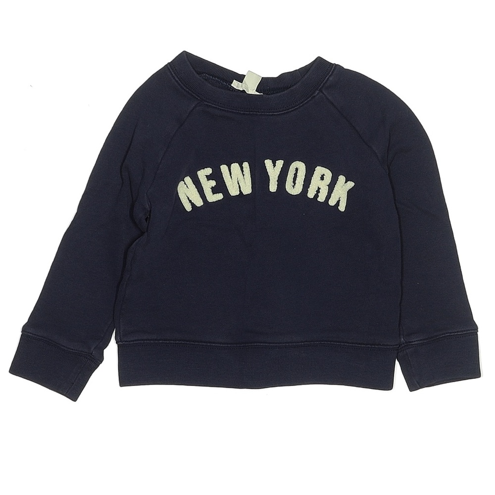Crewcuts jcrew kids Boy Knit cotton Blue Sweater knit Top New York xxs 2-3T